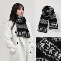WJ-069 Wolle Fair Isle Schwarz