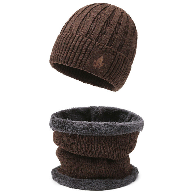 Strickmütze und Nackenschutz Set, gefüttert, für Herren