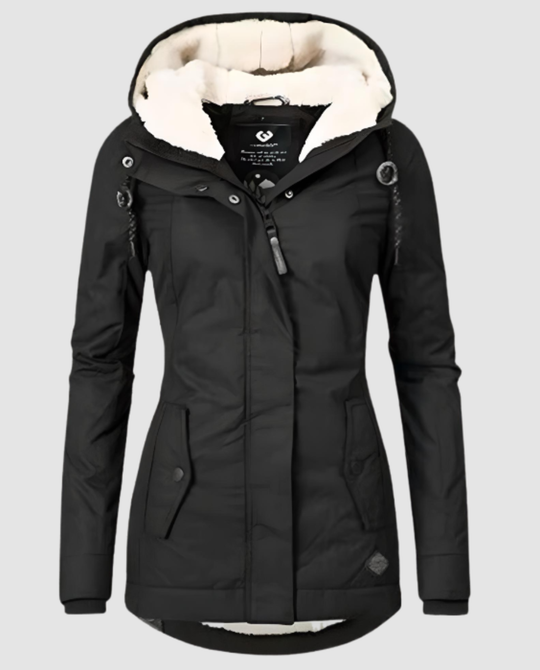 Lange Gefütterte Winterjacke Damen | Shop Nory
