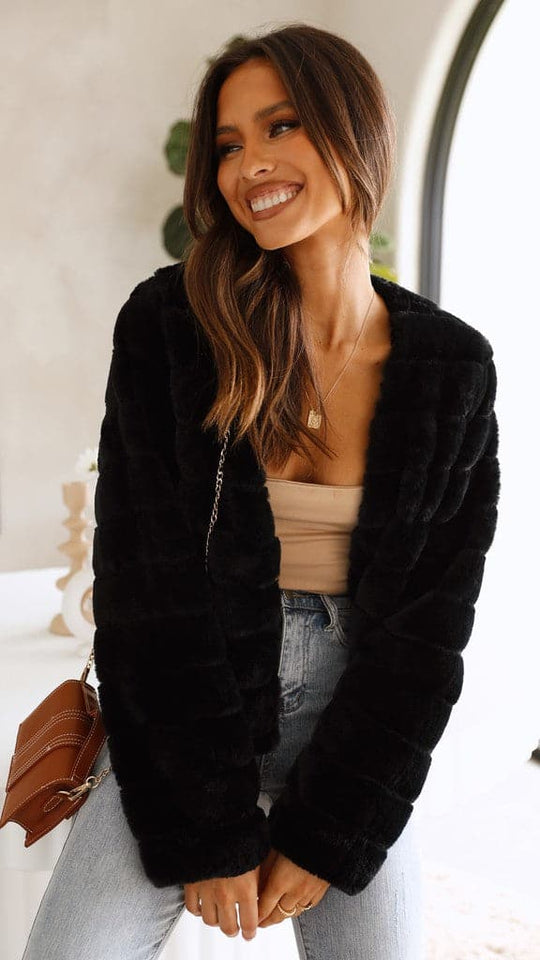 Luxus Damen Crop Jacke