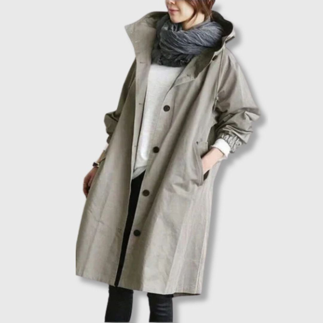 Shopnory | Klassischer Trenchcoat mit Moderner Eleganz