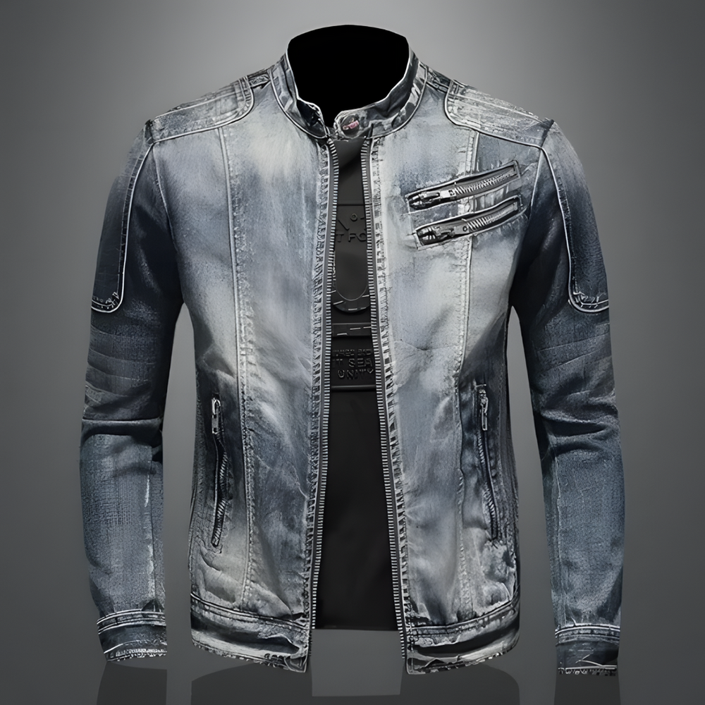 Retro Herren Jeansjacke