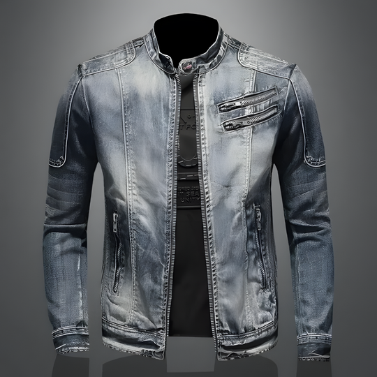 Retro Herren Jeansjacke