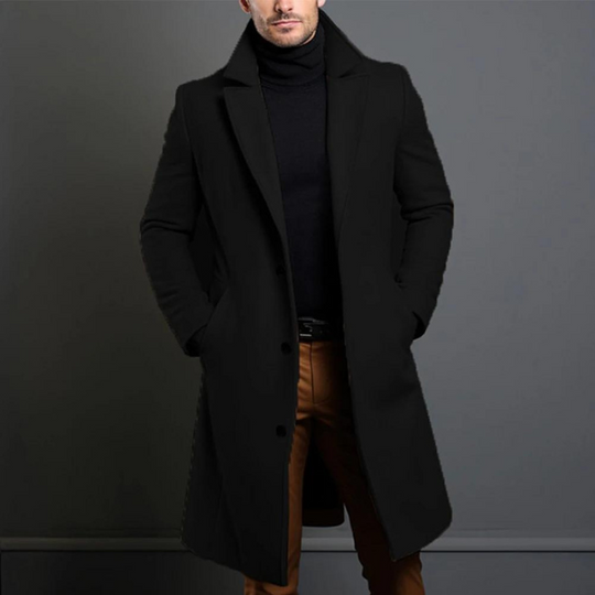 Länger, lässiger Trenchcoat für Herren