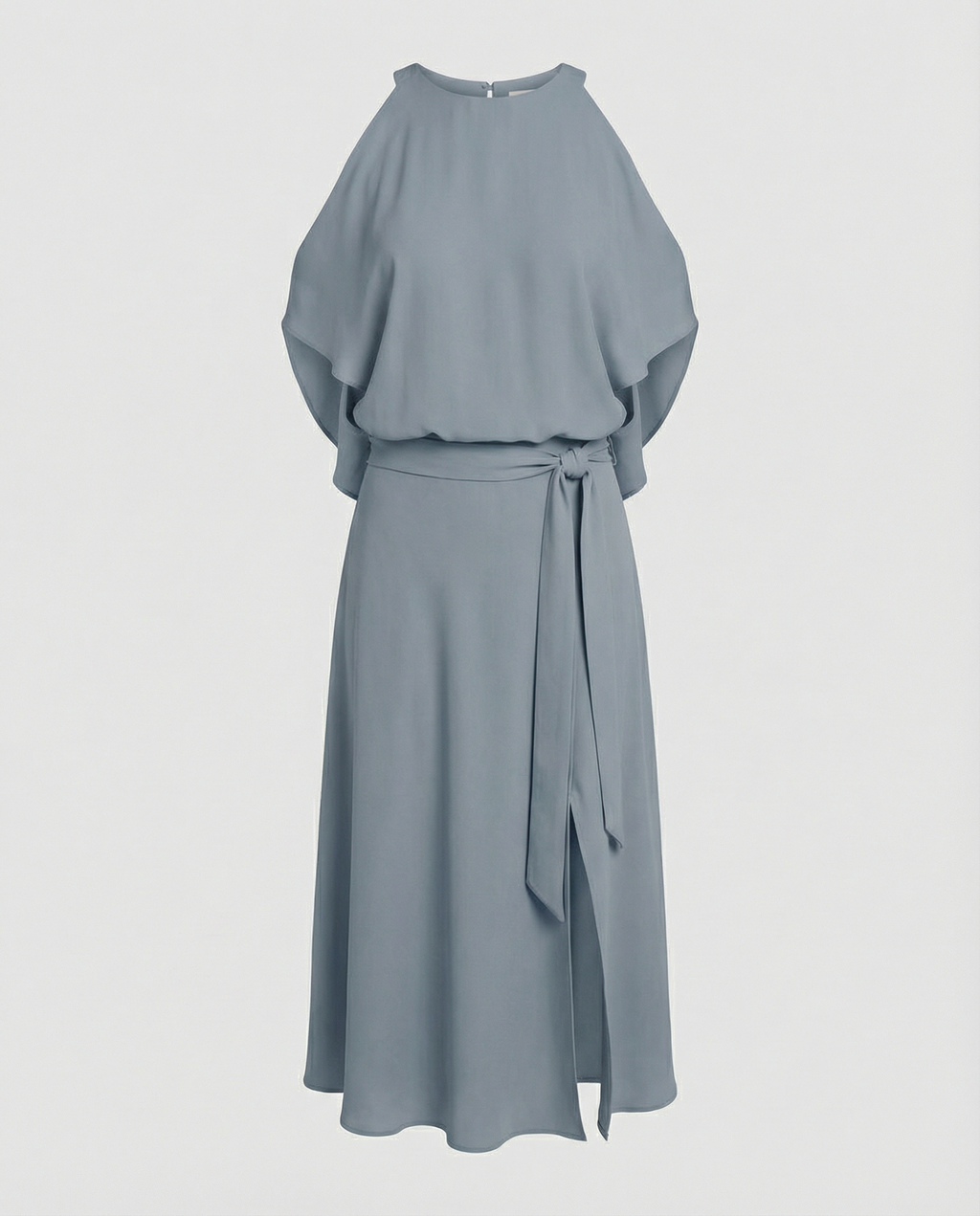 Elegantes Kleid mit modischen Schulterausschnitten.