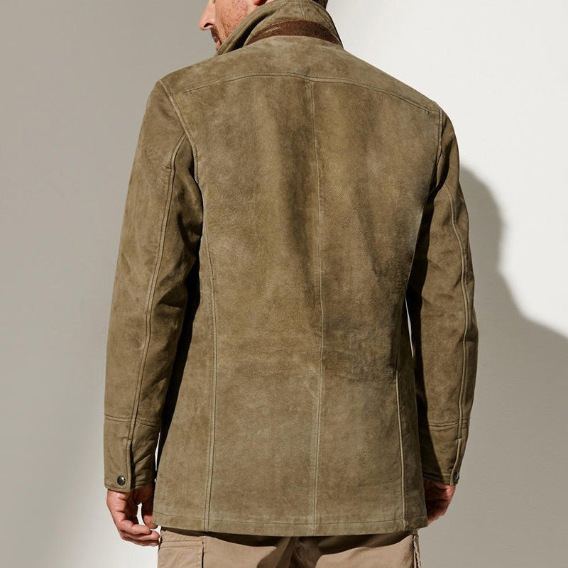 Vintage Vegan-lederjacke für Herren