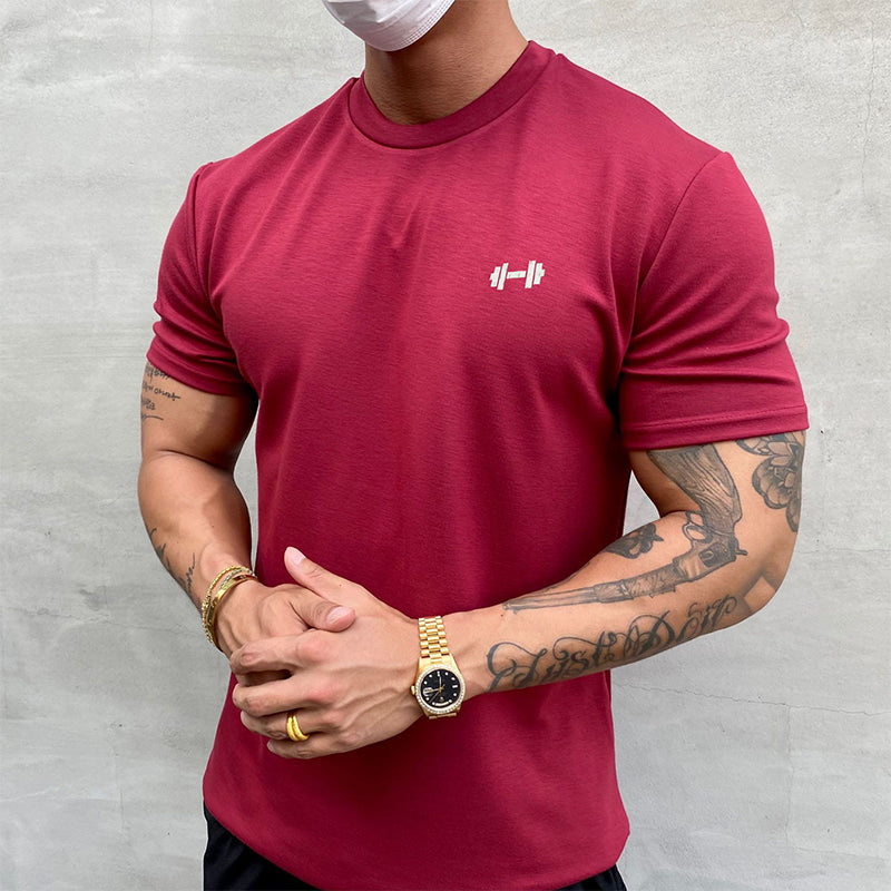 I T-Shirt aus Elastischem Sportmaterial