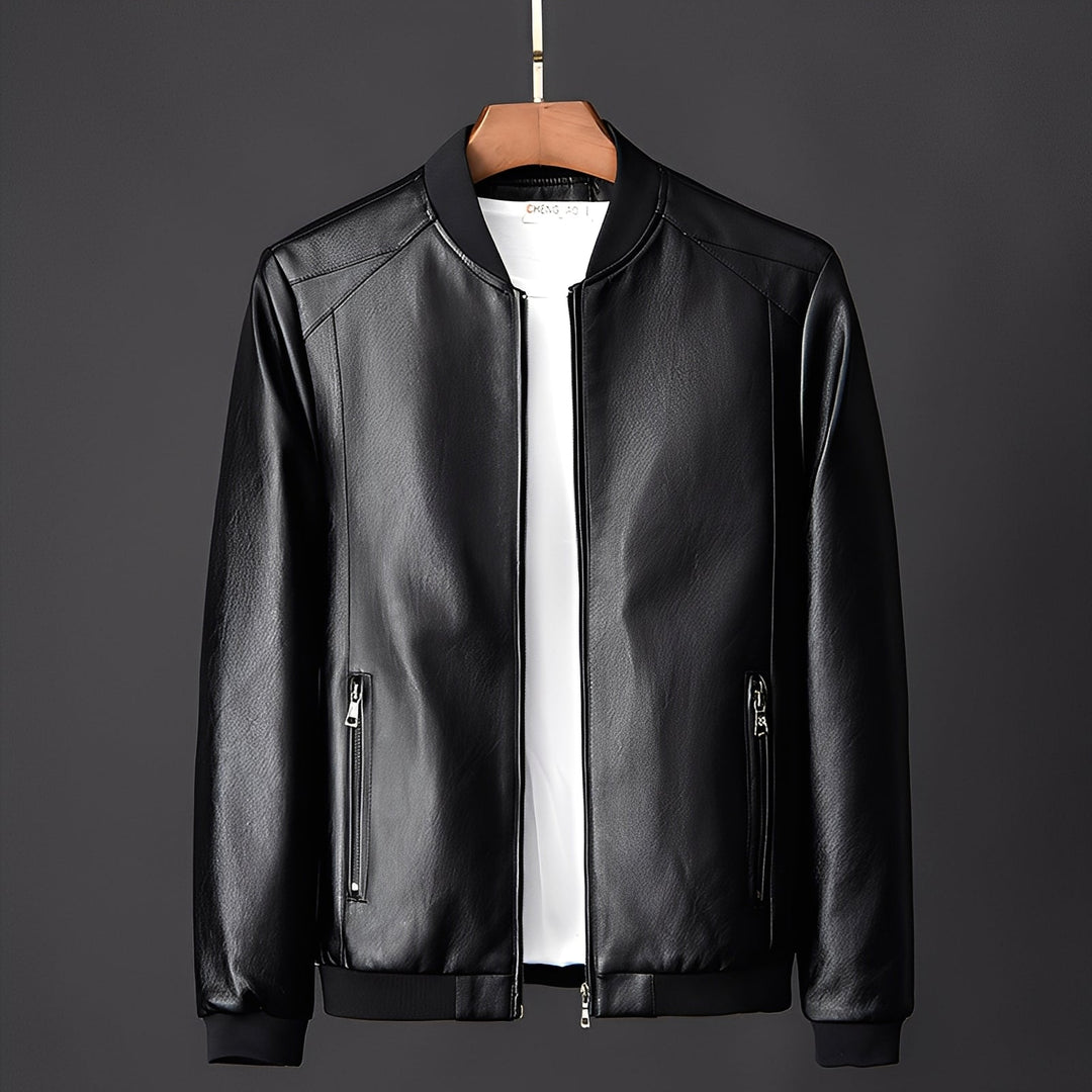 Stylische Biker-Lederjacke für Männer