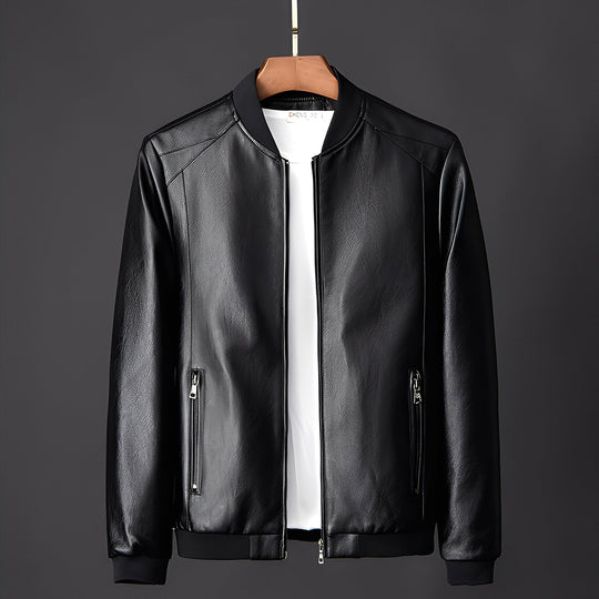 Stylische Biker-Lederjacke für Männer