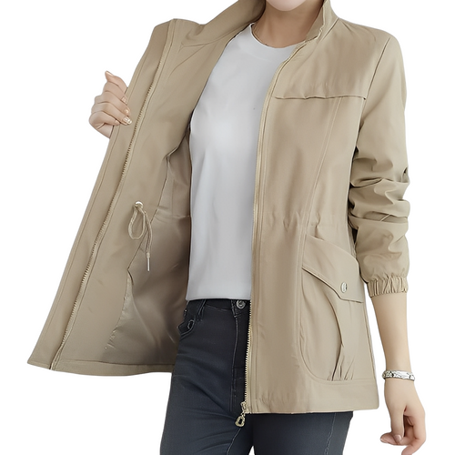 Stylische Jacke mit verstellbarem Bund für Frauen