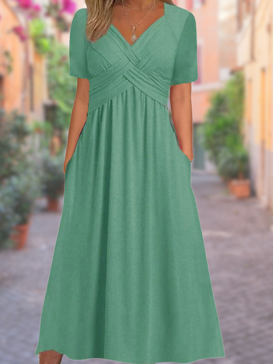Neck Summer Dress