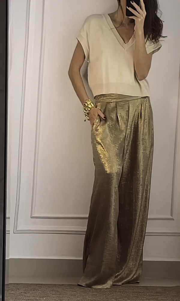 Damen Top- und Hosen-Set mit Bequemem Schnitt & Stylischem Design