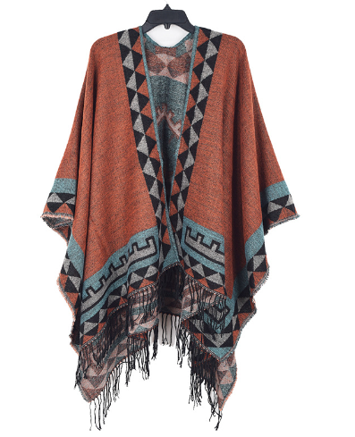 Gestrickter Poncho - Stilvoll & Warm