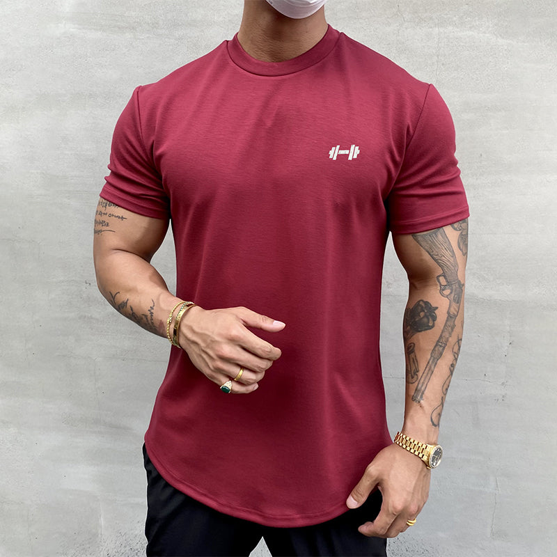 I T-Shirt aus Elastischem Sportmaterial