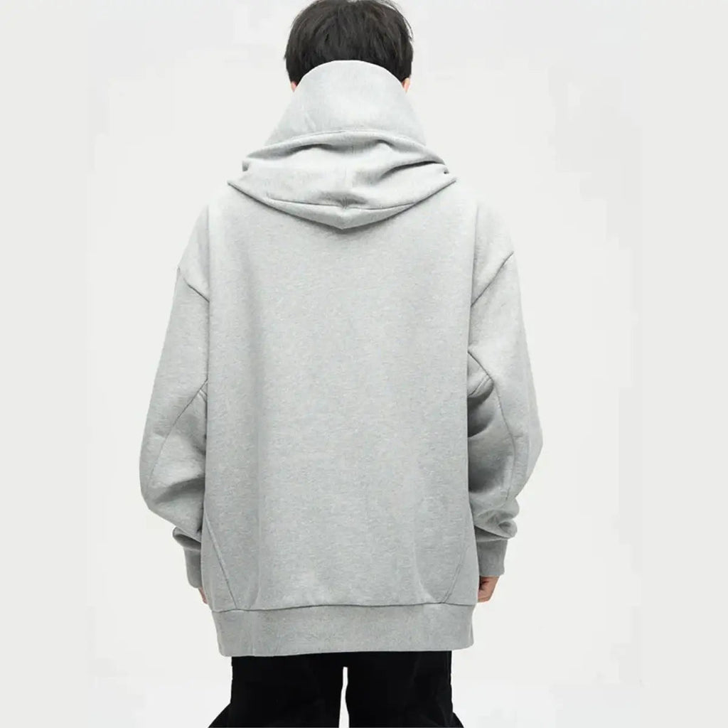 Ninja-Hoodie mit Doppeltem Ausschnitt