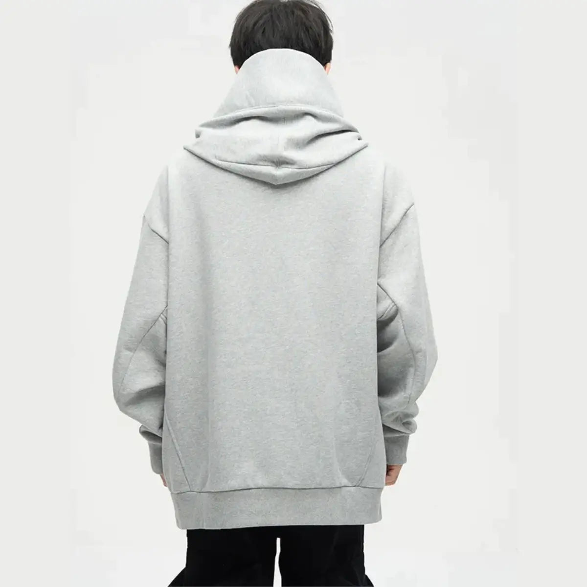 Ninja-Hoodie mit Doppeltem Ausschnitt