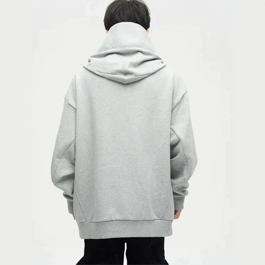 Ninja-Hoodie mit Doppeltem Ausschnitt
