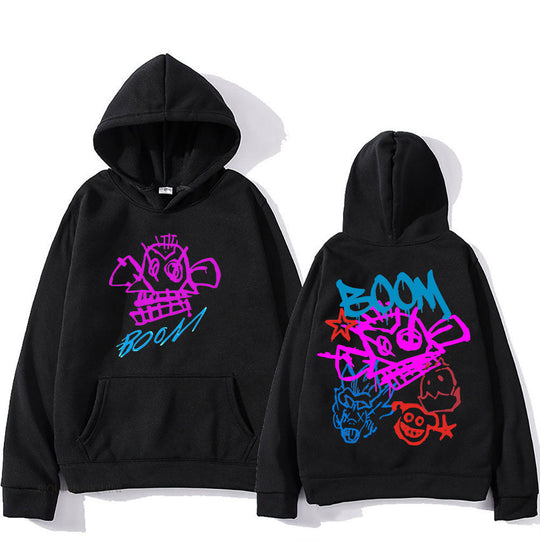 Arcane Jinx Cartoon Langarm-Hoodie