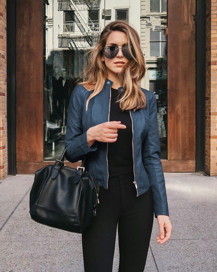Shopnory | Modische Lederjacke