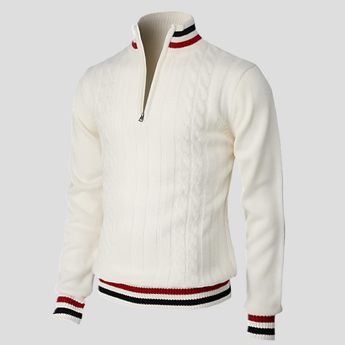 Stilvolle Reißverschluss-Strickjacke für Herren