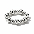 Damen Elastisches Kugelarmband in Polierter Silberoptik | Shop Nory