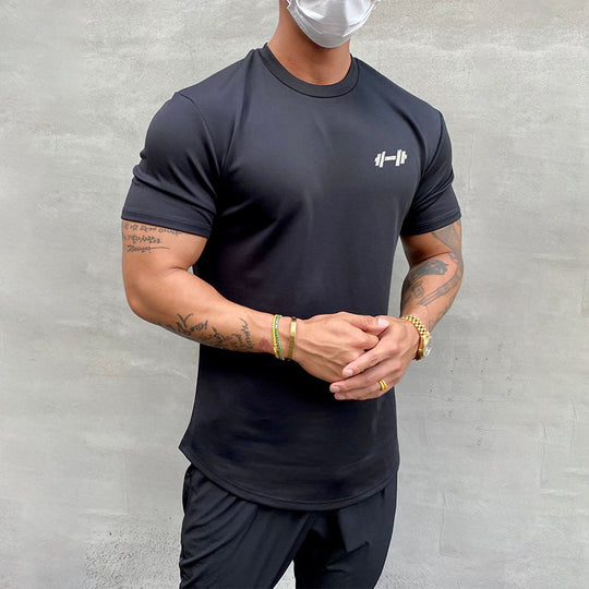 I T-Shirt aus Elastischem Sportmaterial
