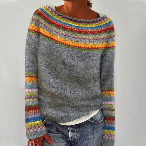 Retro-Herbstpullover