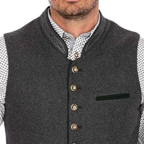 Herren Weste mit Einem Stilvollen Traditionellen Look