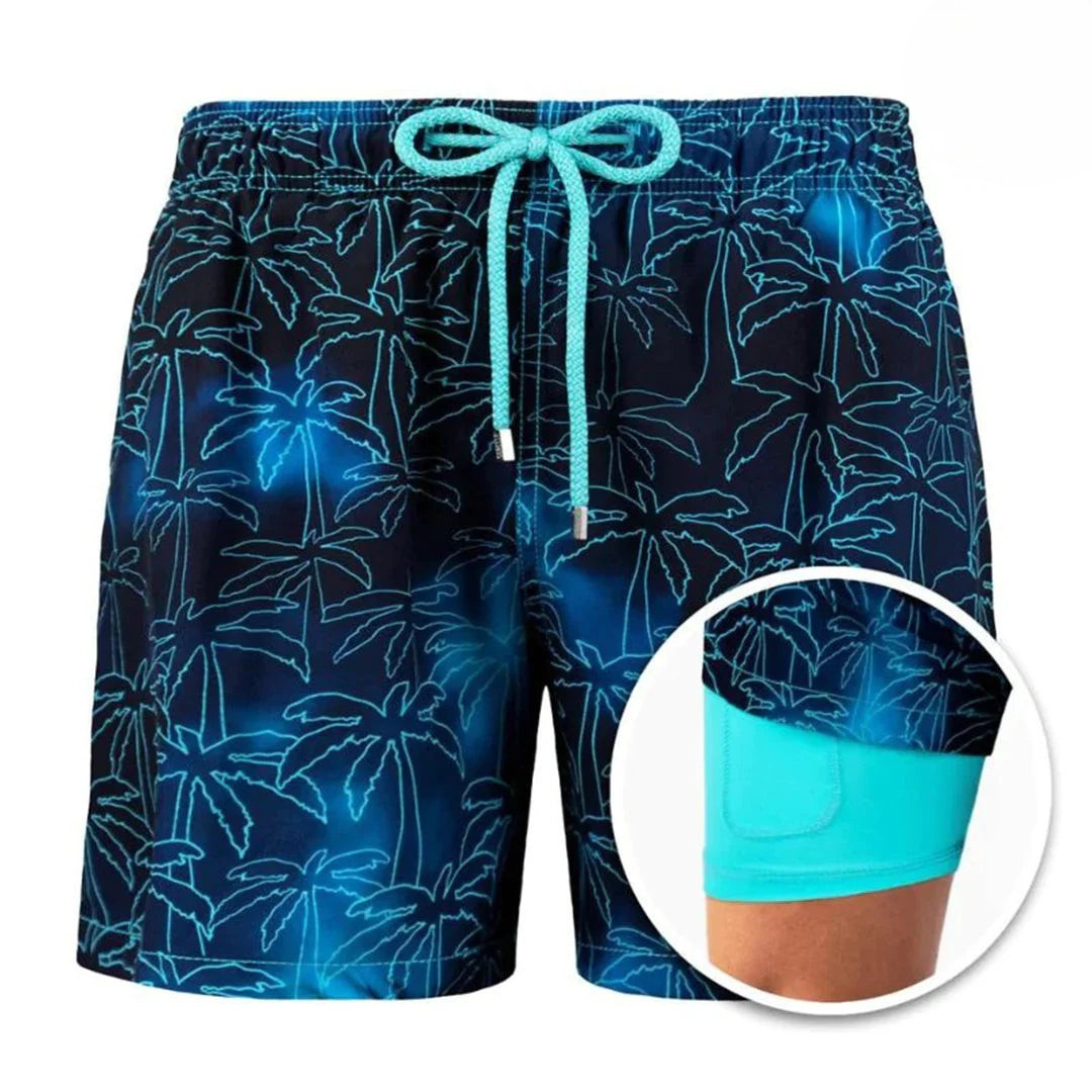Shopnory | Herren 2 Lagige Schwimmshort Stilvolle BadShopnoryekleidung für Männer