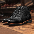 Bequeme Leder Herrenschuhe