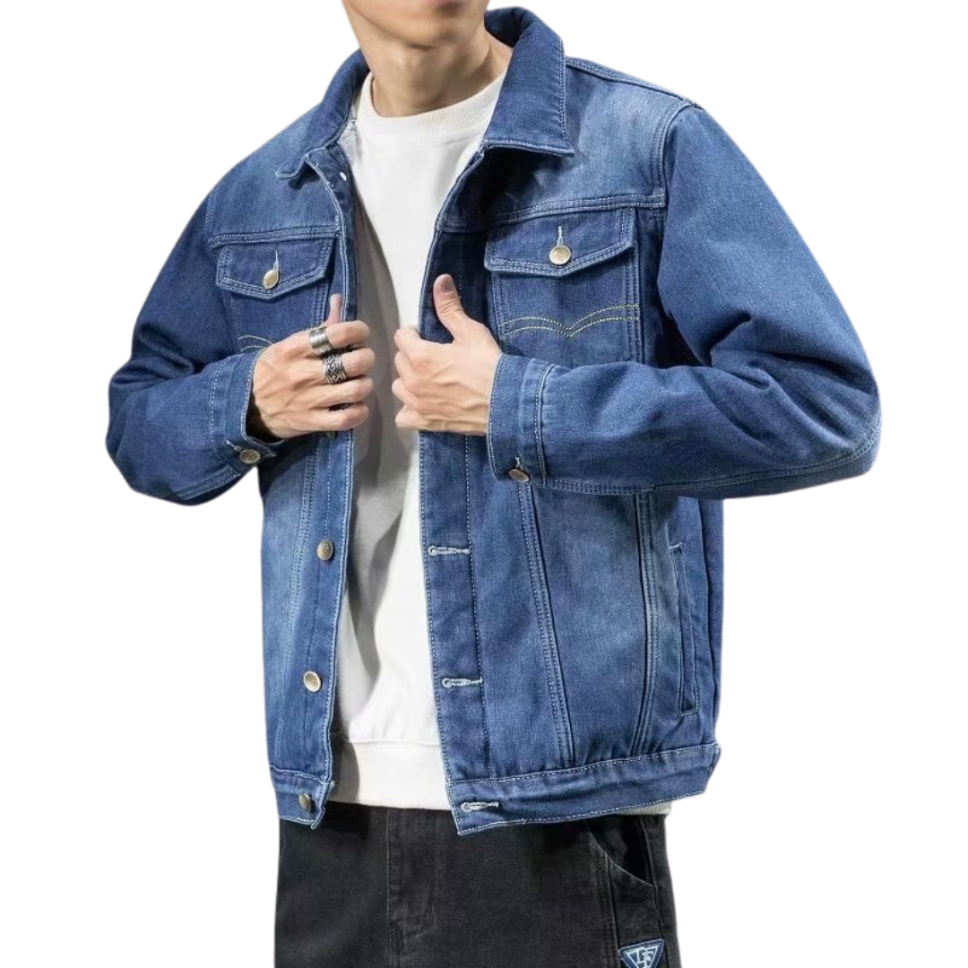 Stilvolle Winter-Jeansjacke für Männer