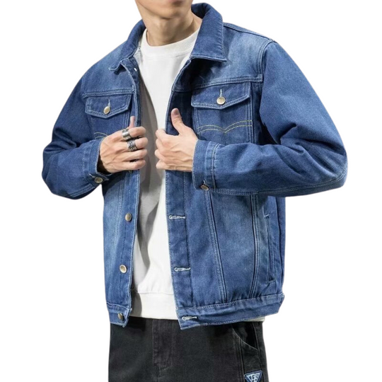 Stilvolle Winter-Jeansjacke für Männer