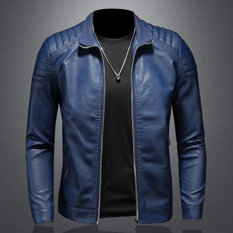Stylische, Slim Fit Lederjacke für Männer