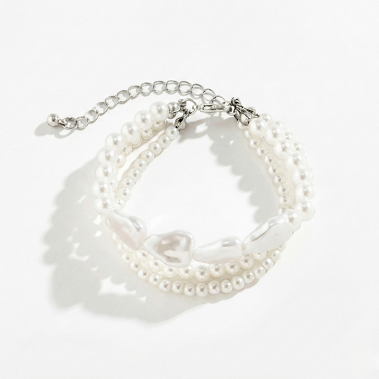 Damen Armband-Set mit Gliederdesign & Schlangenarmband in Goldoptik | Shop Nory