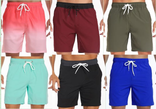 Elastischer Bund, Einfarbig, Atmungsaktiv, Badehose für Herren