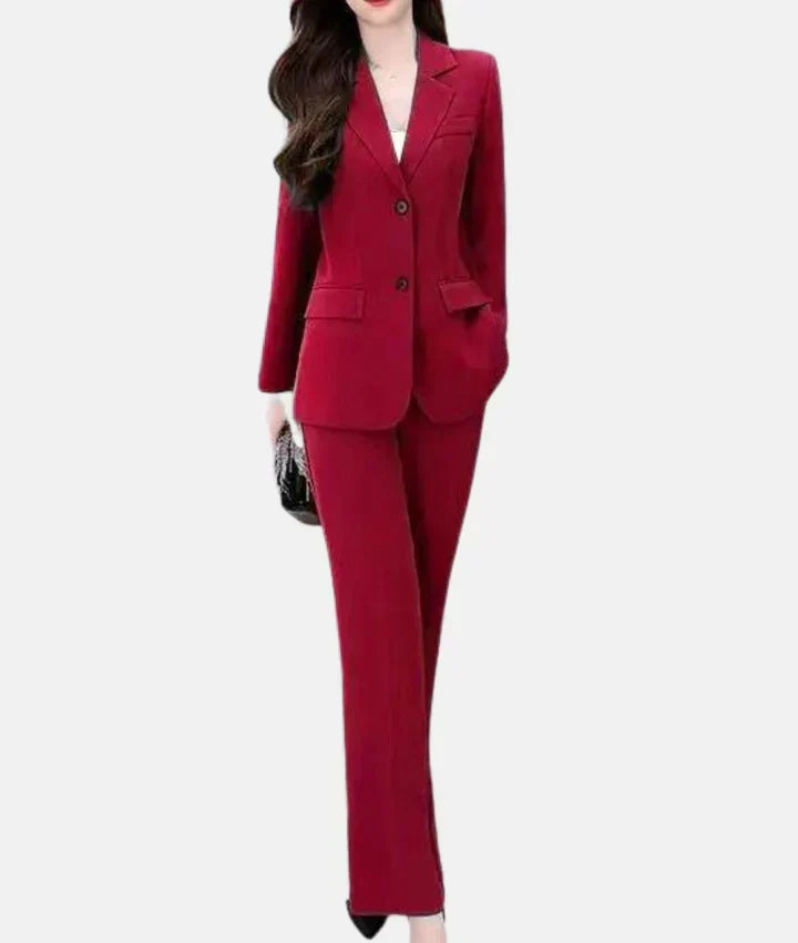Hosenanzug mit Tailliertem Blazer
