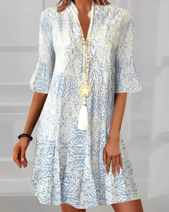 Elegantes printkleid für damen