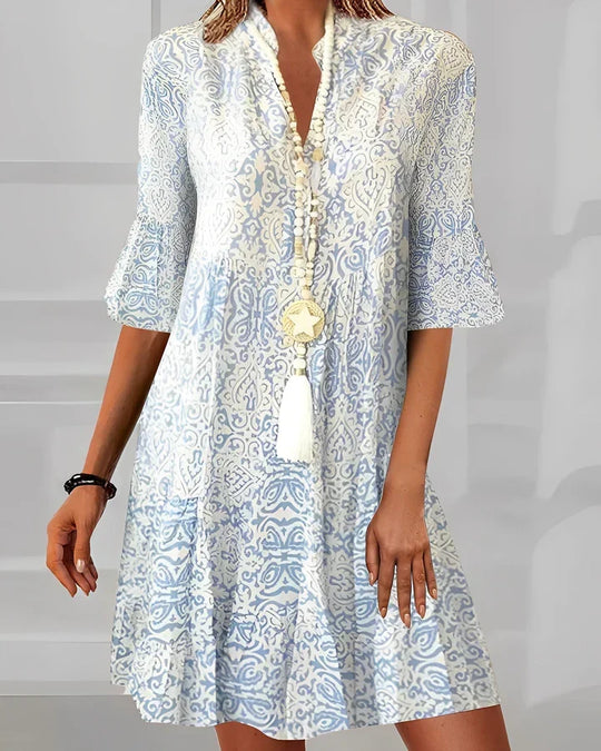 Elegantes printkleid für damen