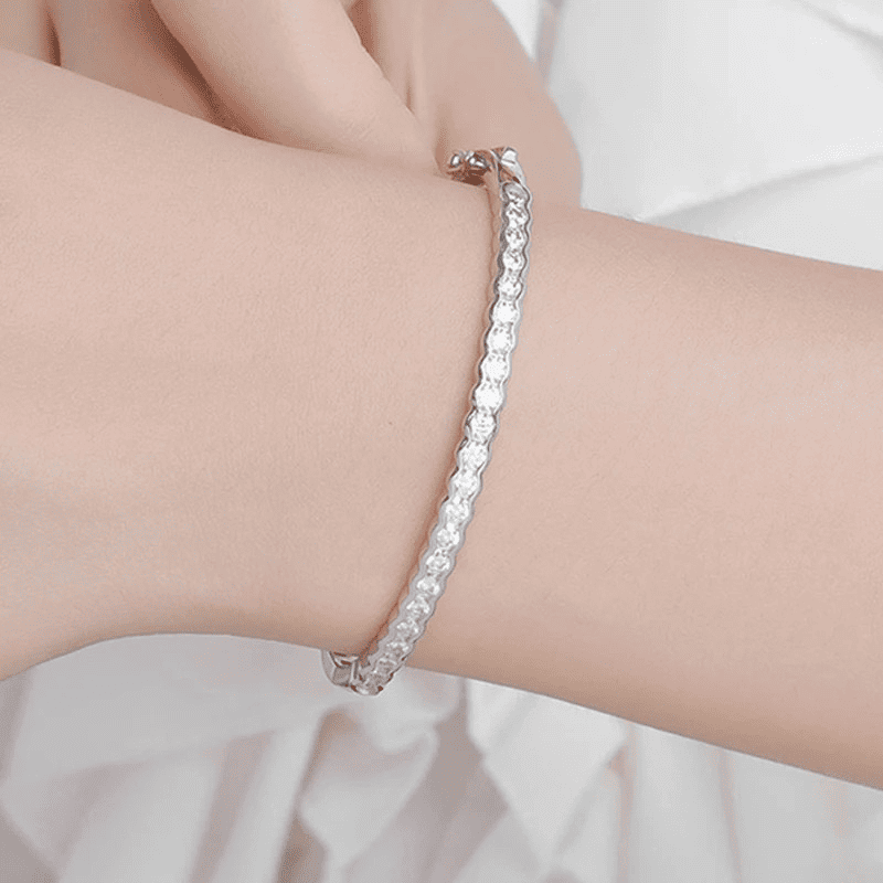 Ivictress Moissanite Eleganz 925 Sterling Silber Armband | Shop Nory