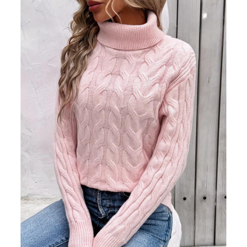Klassischer Eleganter Rollkragenpullover