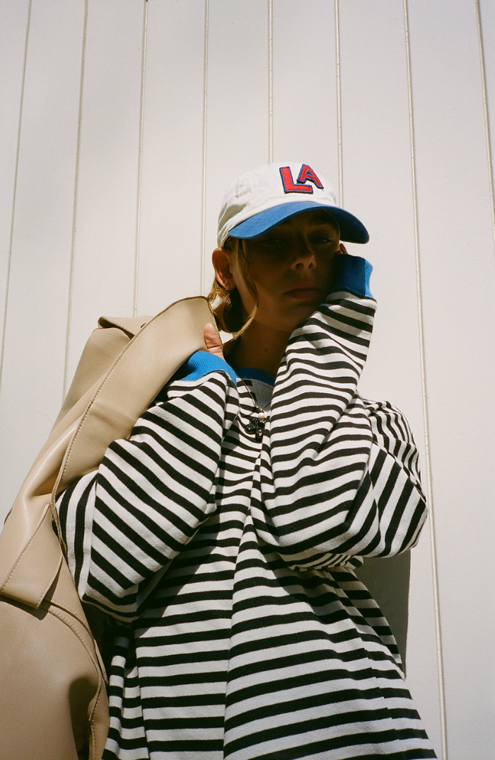 ShopNory | Oversized Gestreiftes Damen Sweatshirt