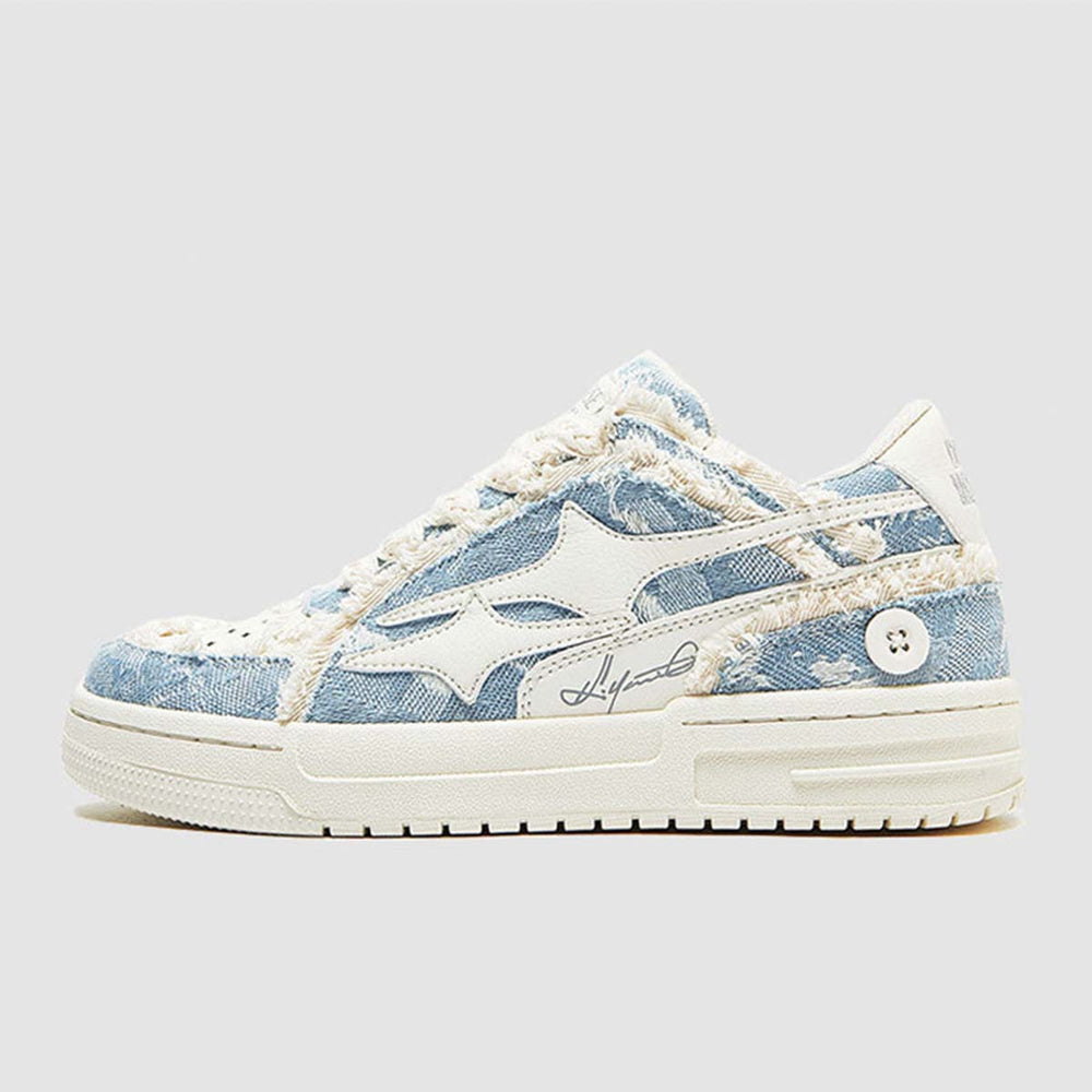 Hochwertige Y2K Sneaker In GShopnoryrochenem Blau