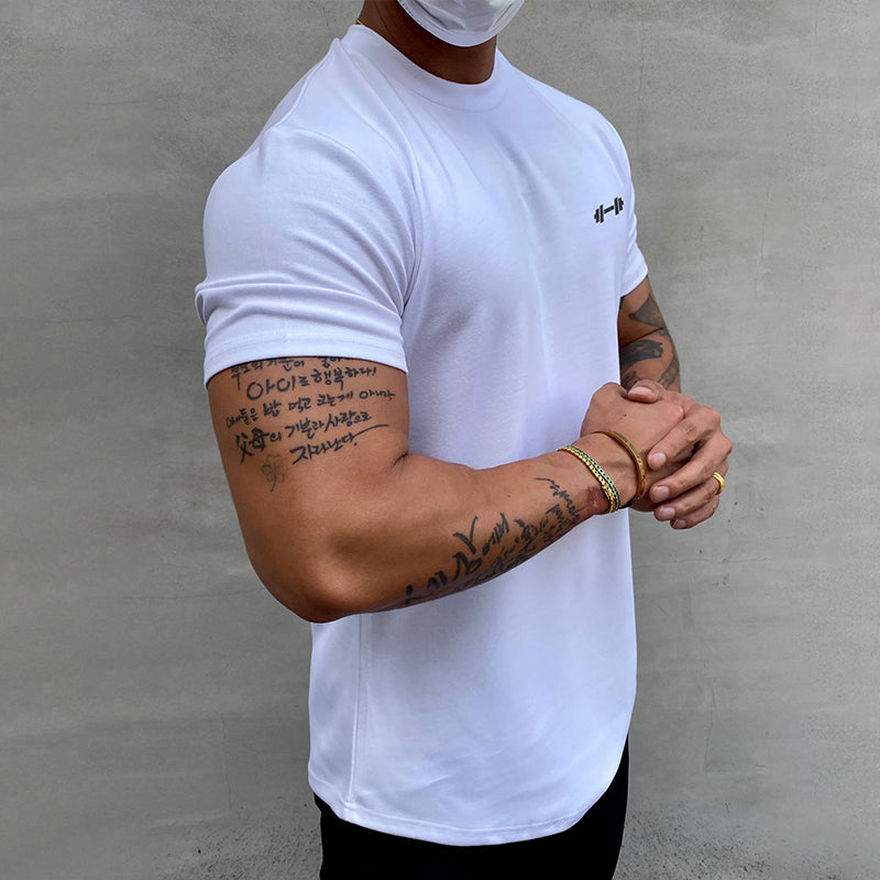 I T-Shirt aus Elastischem Sportmaterial