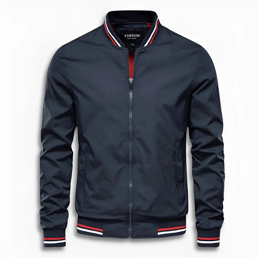 Herren Lässige Übergangsjacke mit Wasserabweisender Oberfläche & Stehkragen | ShopNory