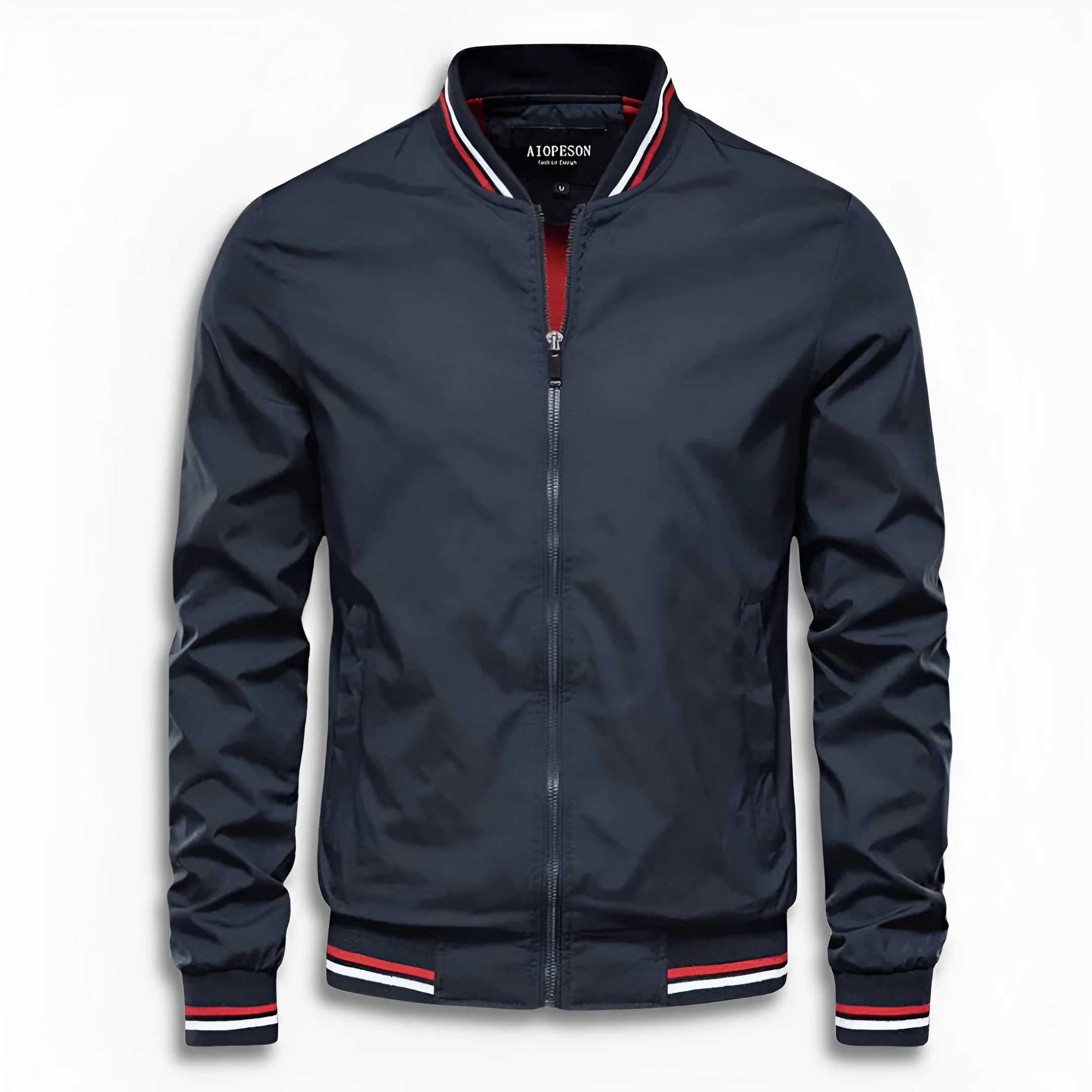 Herren Lässige Übergangsjacke mit Wasserabweisender Oberfläche & Stehkragen | ShopNory