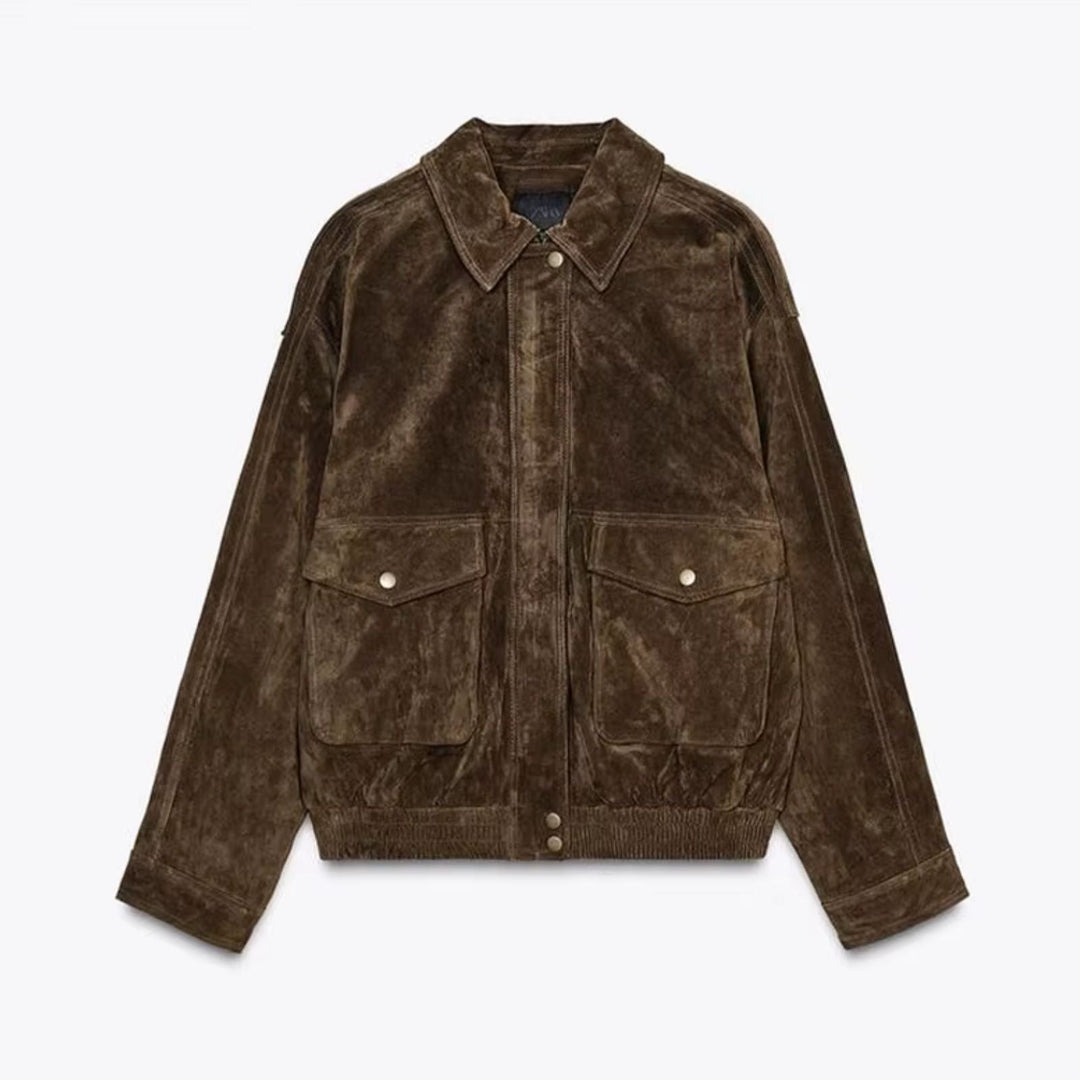 Shopnory | Übergrößen Wildlederjacke