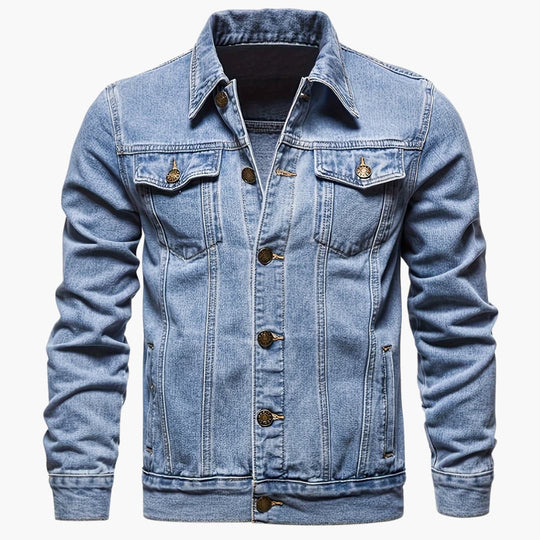 Slim-Fit Freizeit-Denimjacke für Männer