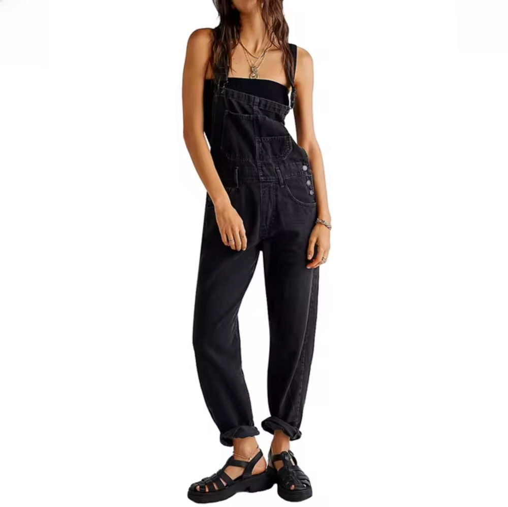 Klassische Latzhose mit Verstellbaren Trägern für Damen