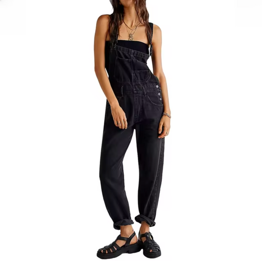 Klassische Latzhose mit Verstellbaren Trägern für Damen
