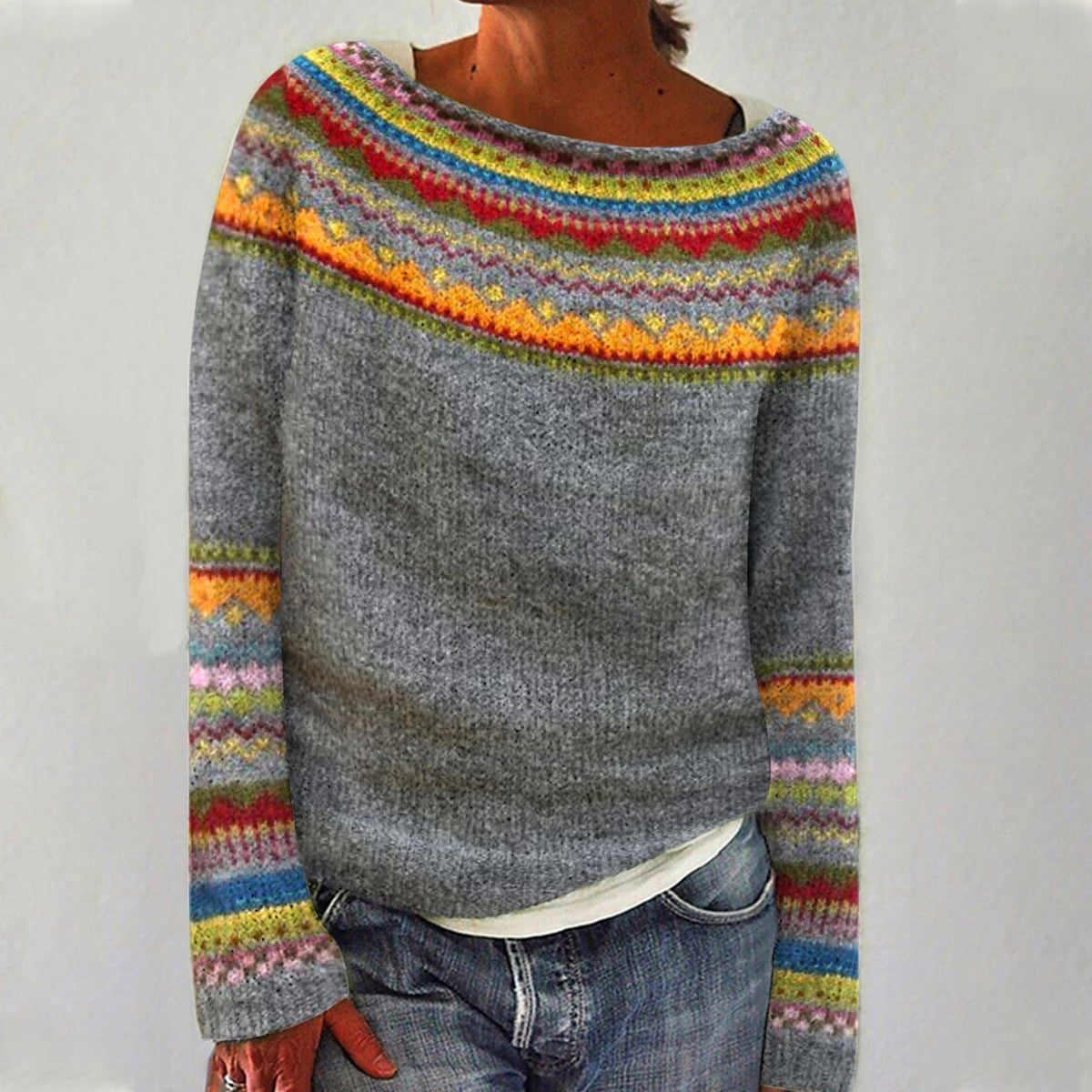 Damen Norwegerpullover mit Stilvollem Design & Gemütlicher Passform | ShopNory